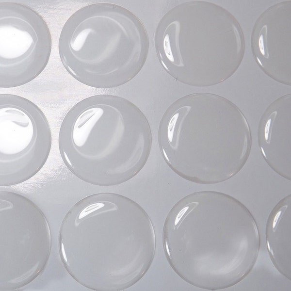 100 pcs 1 inch Epoxy Stickers, Epoxy domes, Epoxy resin dots for Bottle Cap Jewelry making Craft
