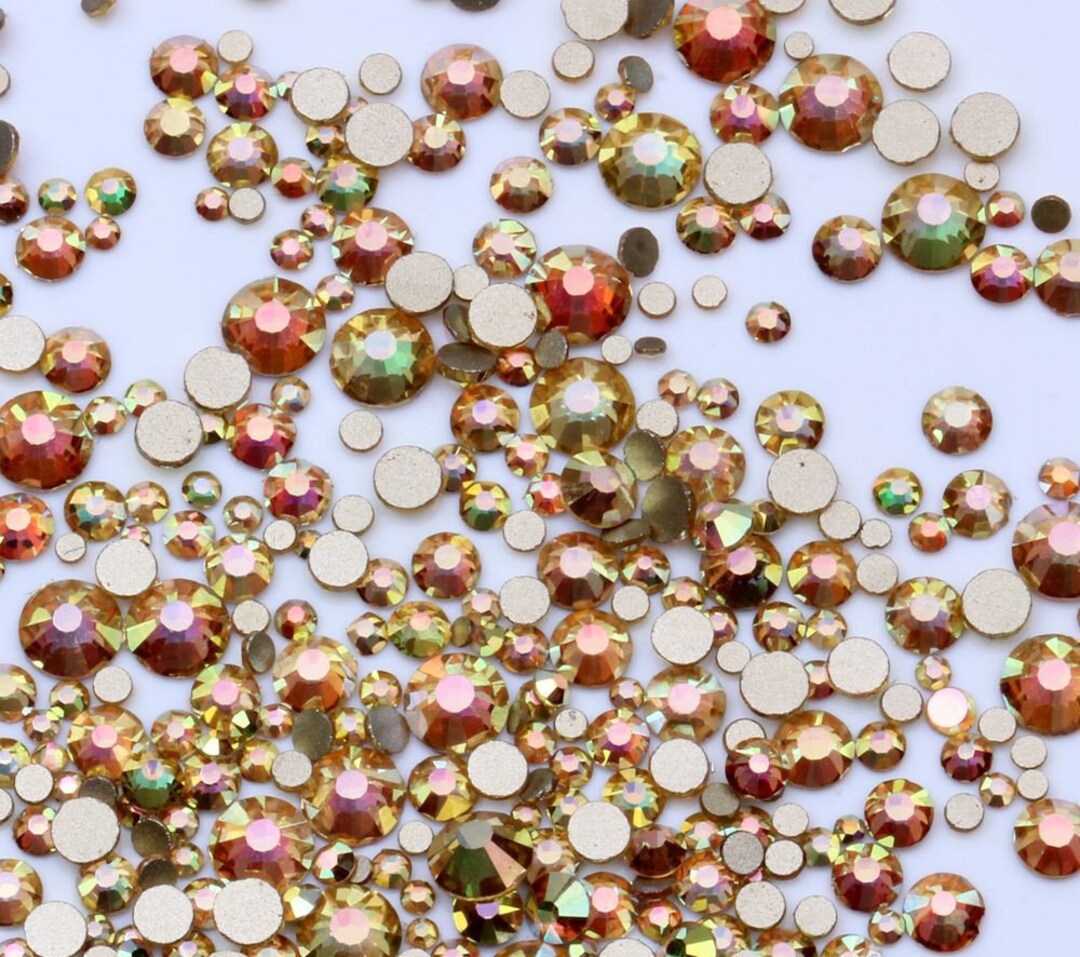 New Look Rhinestone New Color -- 5000 Pcs Assorted 8 Sizes Crystal Glass Rhinestones ...