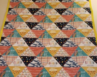 Handmade baby quilt -  100% cotton - Baby shower gift - Soft Baby Blanket - Handmade Cotton Baby Quilt - GG Collection