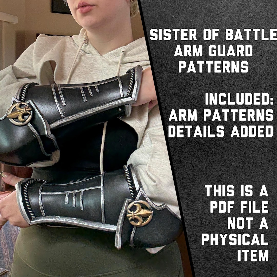 Sister of Battle Arm Guard Patterns - Etsy