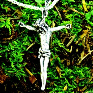 Passion Christ Cross Pendant Sterling Silver