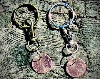 Penny Key Ring: 2025 Commemorative Copper Coin – Last USA Penny any occasion, birthday, groom gift, brides maid, wedding