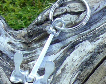 Anchor Key Ring or Pendant Sterling Silver. Best Mans Gift, Groomsmen Gift, Wedding Gift , Fathers gifts, Anniversary gifts