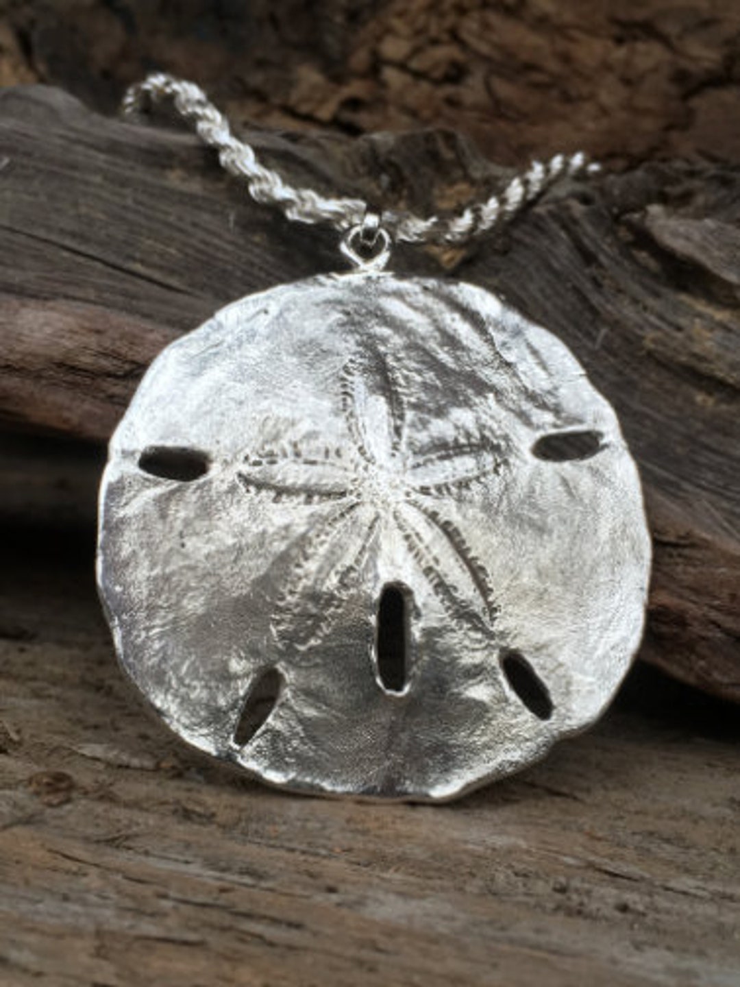 Diamond2Deal 925 Sterling Silver Sand Dollar Pendant – Polished - View #9