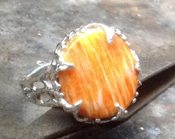 Spiney Oyster. Ring  Sterling Silver