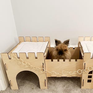 Coussinets Château Lapin | Choisissez votre taille | Rembourrage pour châteaux de lapin et ponts