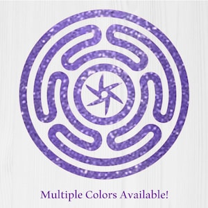 Glitter Hecate&#39;s Wheel Vinyl Decal