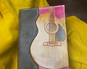 Guitar hand-tooled Journal