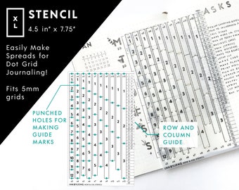 STNCL-XL-038 Rows And Column Stencil