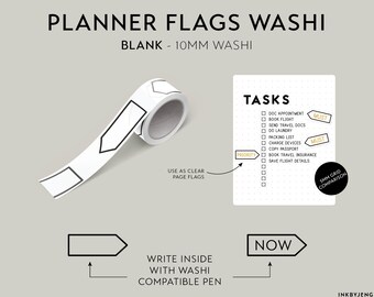 Flag Blank Washi Tape (10mm | W10-PFB-094)