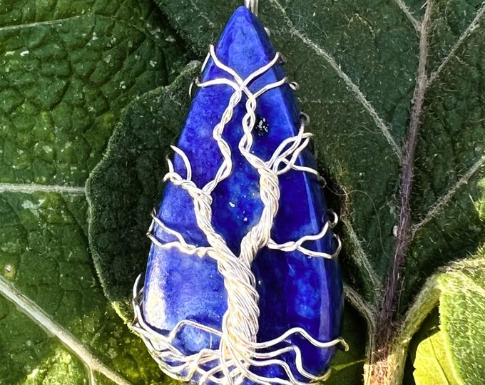 Lapis Lazuli Tree of Life Pendant