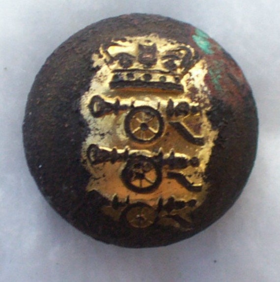 Items similar to military button Royal Artillery' ballbutton of the