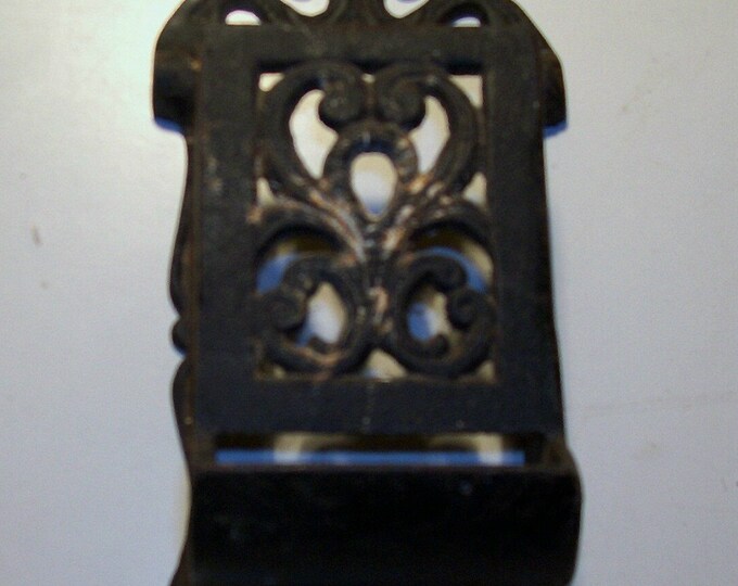 Vintage Match Holder Cast Iron Match Stick Holder Etsy