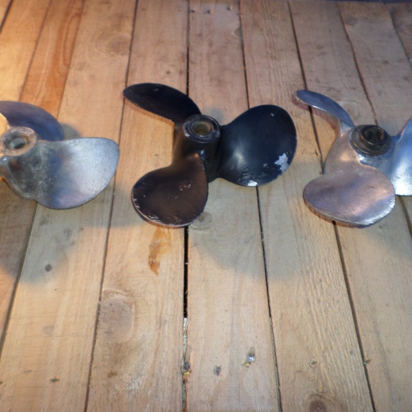 Vintage Motor Props  set of 3 boat propellors