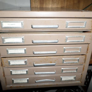 Steel Master 6 Drawer Flat File Cabinet Mid Century Usa Etsy