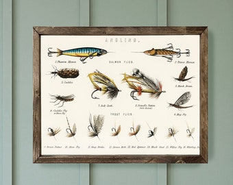 Vintage Fishing Anglers Bait Wood Sign, Fishing Sign, Fishing Wall Art, Gift for Husband, Gift for Dad
