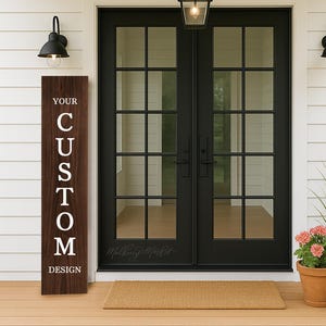 Custom Wood Front Porch Sign, Custom Porch Sign, Front Porch Decor, Farmhouse Decor, Welcome Sign for Front Porch, Wood Sign, Wall Art