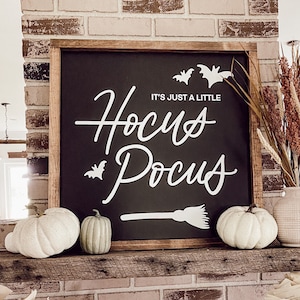 Hocus Pocus Sign, Fall Sign, Fall Home Decor, Halloween Decor, Fall Farmhouse Decor, Rustic Halloween Sign Quality Print