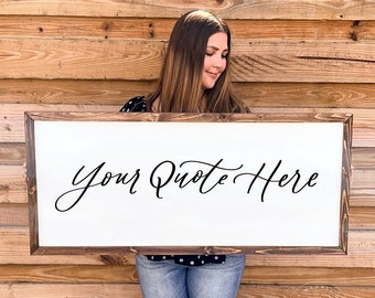 Custom Quote Sign For Home | Personalized Wood Sign | Custom Wall Decor | Custom Wall Art | Custom Wooden Sign | Personalized Wood Signs