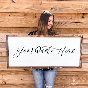 Custom Quote Sign For Home | Personalized Wood Sign | Custom Wall Decor | Custom Wall Art | Custom Wood Framed Sign |Personalized Wood Signs
