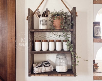 Wood Storage Shelves, Bathroom Shelf Decor, Farmhouse Shelves, Spice Rack Storage, Over The Toilet Shelf, Bathroom Organization