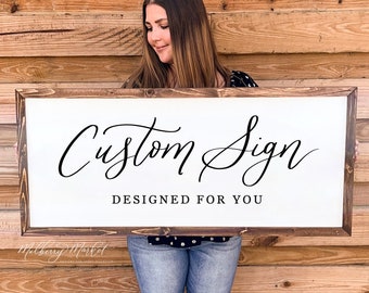 Custom Quote Sign | Designed for YOU | Personalized Wood Sign | Custom Wall Art | Custom Wooden Sign | Personalized Signs