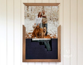 Hidden Gun Storage | Hidden Gun Box |  Hidden Gun | Fathers Day Gift | Husband Gift | Hidden Storage Box | Anniversary Gift | Gift for Him