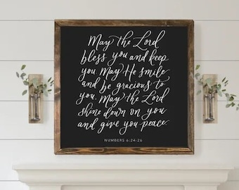 May The Lord Bless You Wall Art