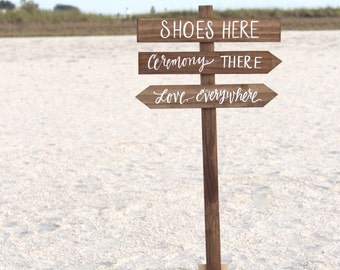 Beach Wedding Signs Etsy