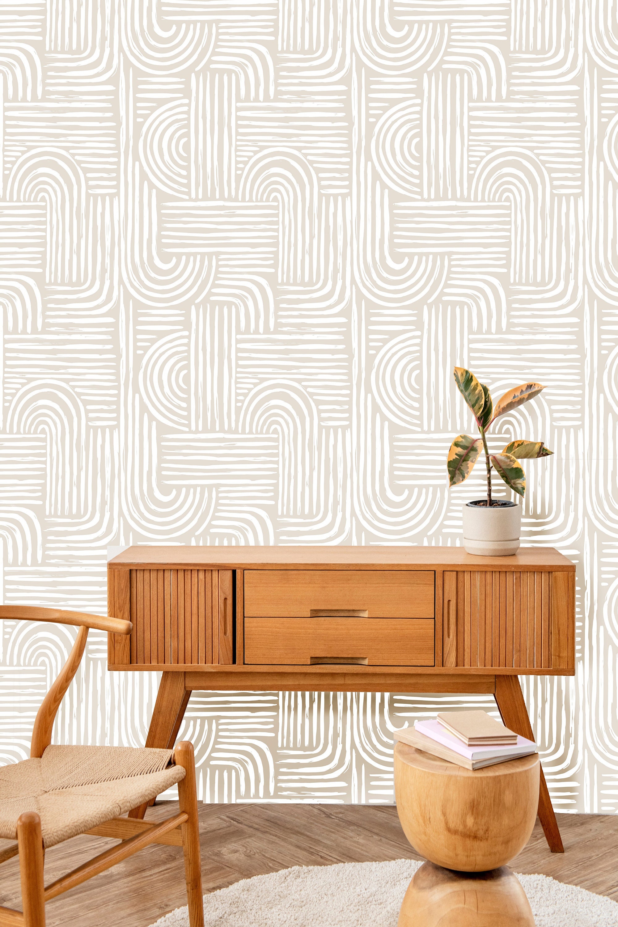 Magnolia Home by Joanna Gaines Neutral Renewed Floral Non Woven Preium  Paper Peel and Stick Matte Wallpaper Approximately 342 sq ft PSW1495RL   The Home Depot