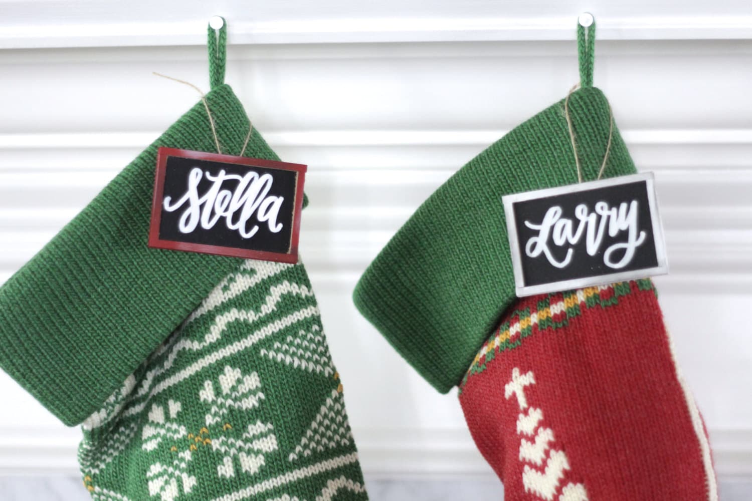 Free Printable Christmas Stocking Name Tags