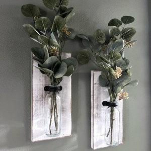 Plant Propagation Stations Wall Hanging Plant Terrariums Tabletop Glass Wooden Stand With 3 Propagation Tubes