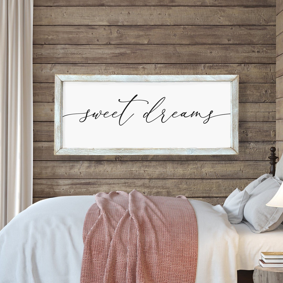 Sweet Dreams Sign, Master Bedroom Sign Master Bedroom Decor Wall Decor ...