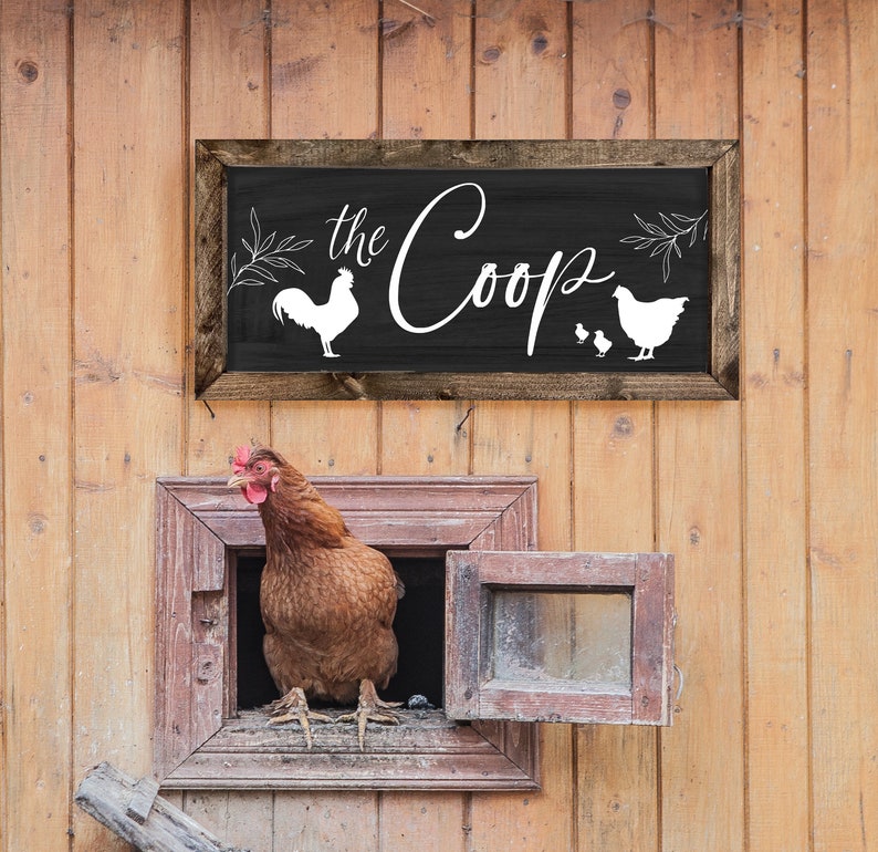 The Coop Chicken Coop Sign Sign for Chicken Coop Farmhouse Etsy