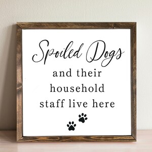 Lustiges Küchentuch 'Spoiled Dogs' – Geschenk Für Hundefans Mit Witz