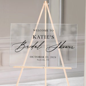 Acrylic Bridal Shower Sign, Bridal Shower Acrylic Sign, Bridal Shower Decor, Sign for Bridal Shower