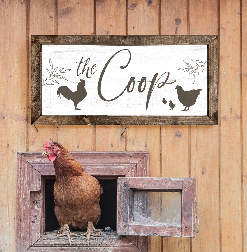 The Coop Chicken Coop Sign Sign for Chicken Coop Farmhouse Etsy