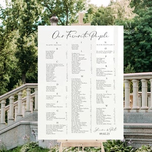 Acrylic Seating Chart Sign Modern Design, Wedding Signs, Acrylic Wedding Signs, Wedding Decor