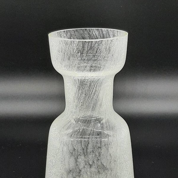 Hungarian Art Glass (Veil Glass / Ultra Fine Crackle Glass)Vase by: Karcag