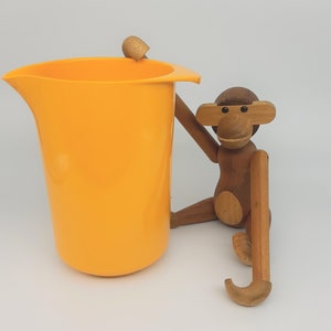 Vintage Rosti Yellow Melamine Pitcher / Utensil holder