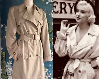 70s Burberry Trench - Etsy