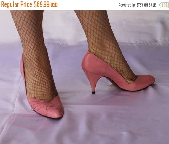 pink designer pumps