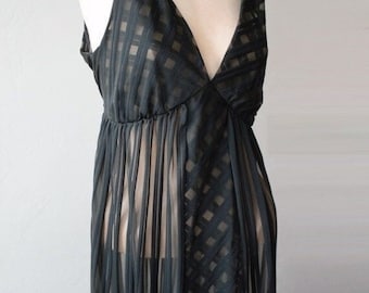 SARAMAE LINGERIE size M Sexy See Through Honeymoon Lingerie Sexy Goth Lingerie Sheer Black Maternity Gown Nylon Night Gown