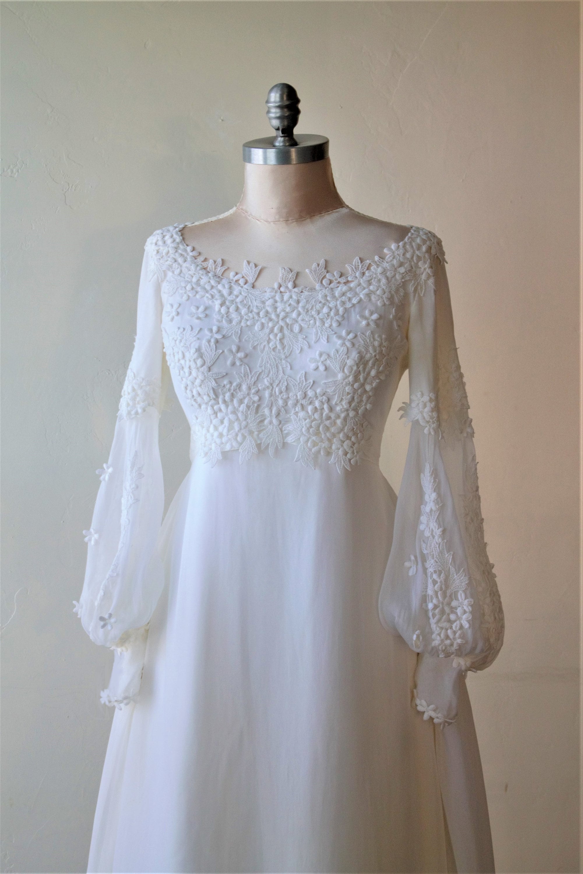 Haute Couture Beach Jane Austen Style Chiffon Skirt 70 s Chiffon