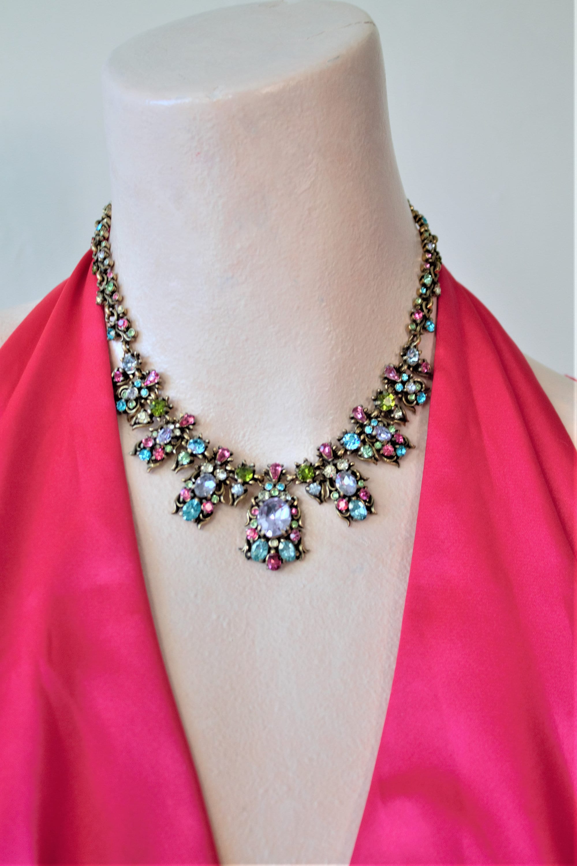 Buy Multi Color Polki And Stone Embellished Necklace Set by joules by  radhika Online at Aza Fashions.