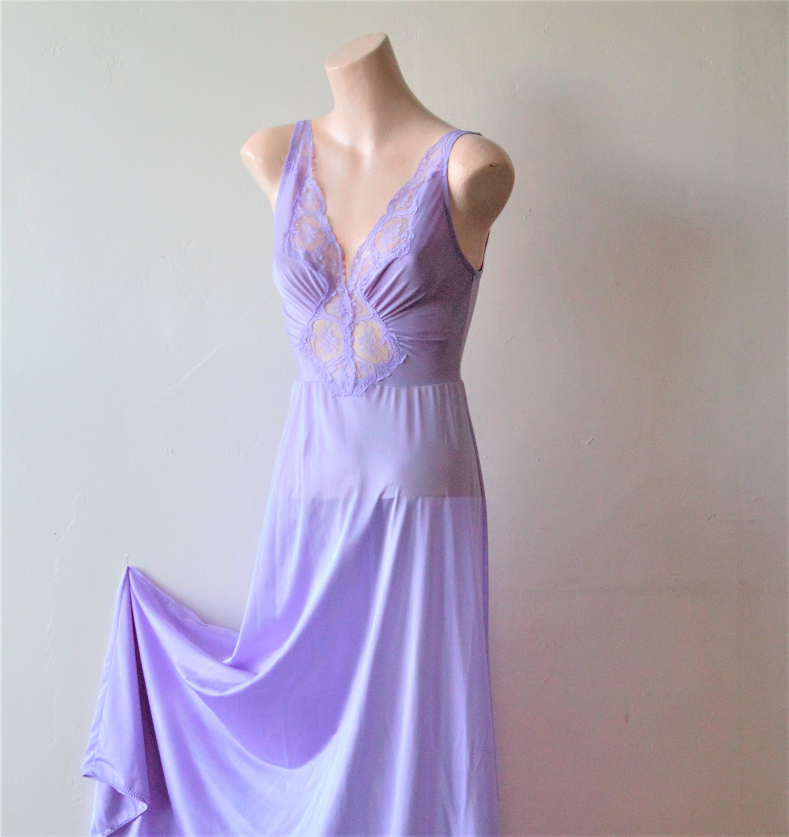 See Through Lingerie Olga Nightgown Long Nightgown Honeymoon Lingerie ...