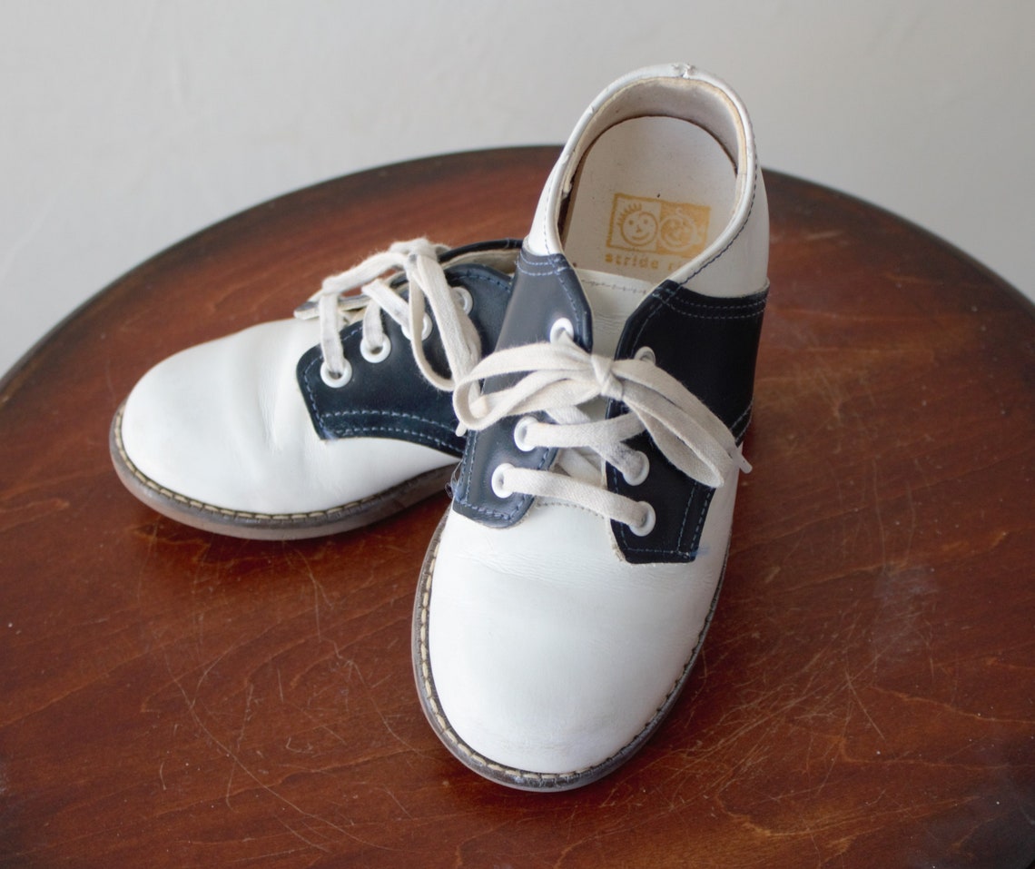 Vintage Children Oxford Saddle Shoes Baby Boy Shoes White | Etsy