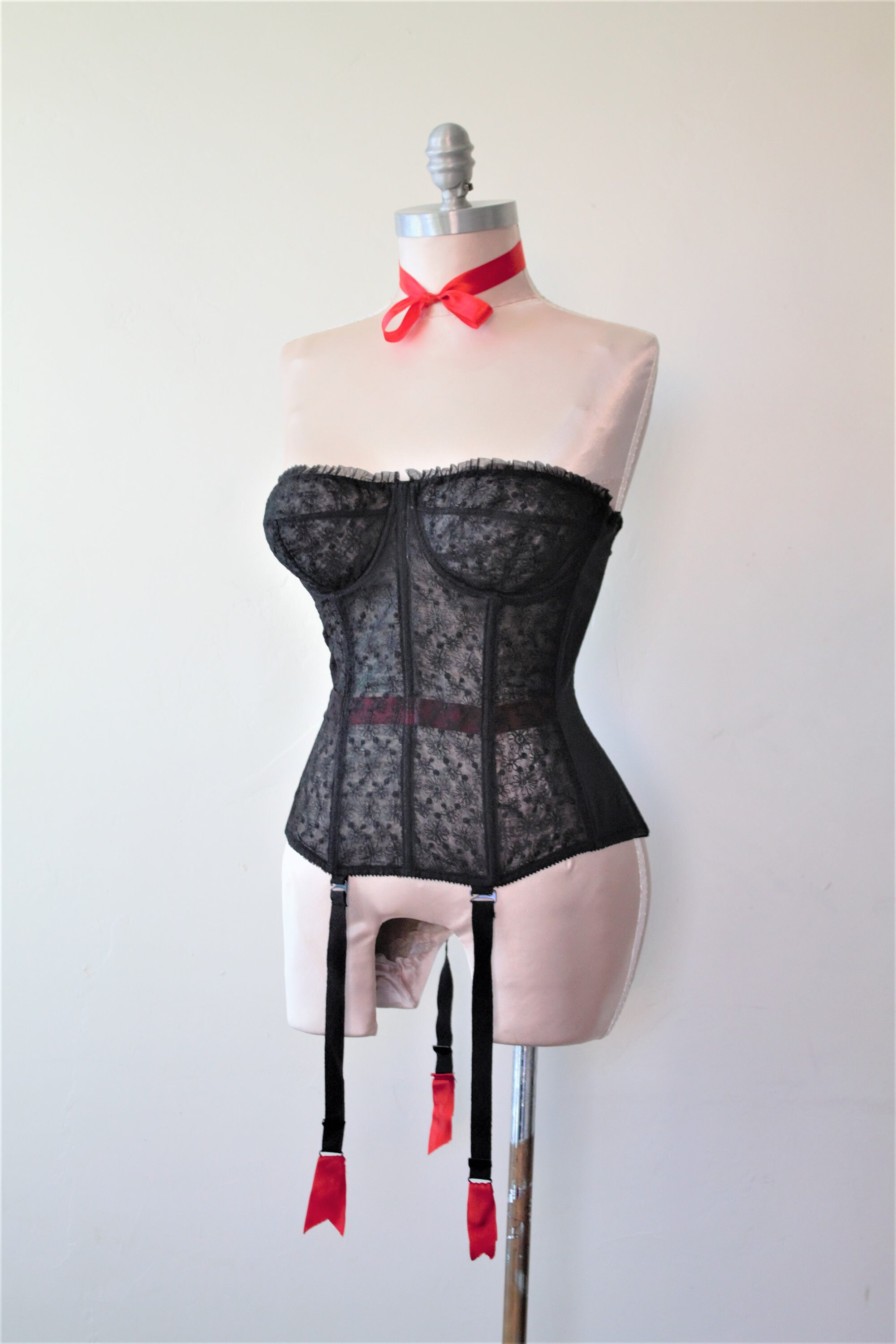 See Through Lingerie Steampunk Corset Vintage Bustier Corset