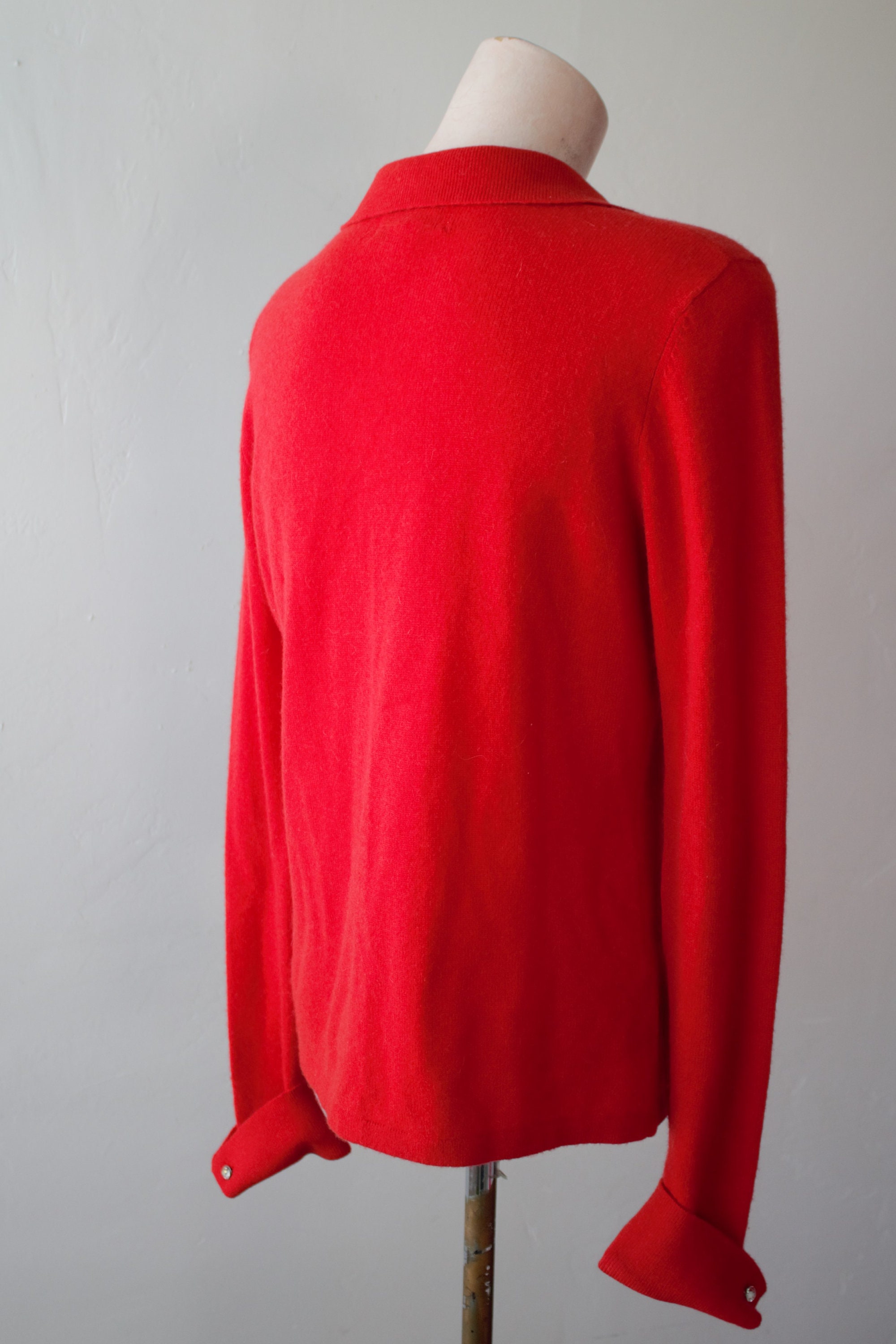 Red Cashmere Pullover Sweater Cashmere Top Vintage Angora Etsy