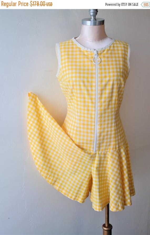 50% Savings Now Romper Women Gingham Dress Swimsui